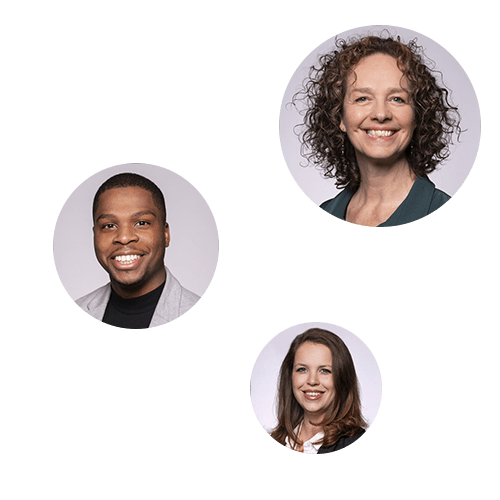 Drie budgetcoaches van GORTcoaching, gespecialiseerd in budgetcoaching voor werkende professionals