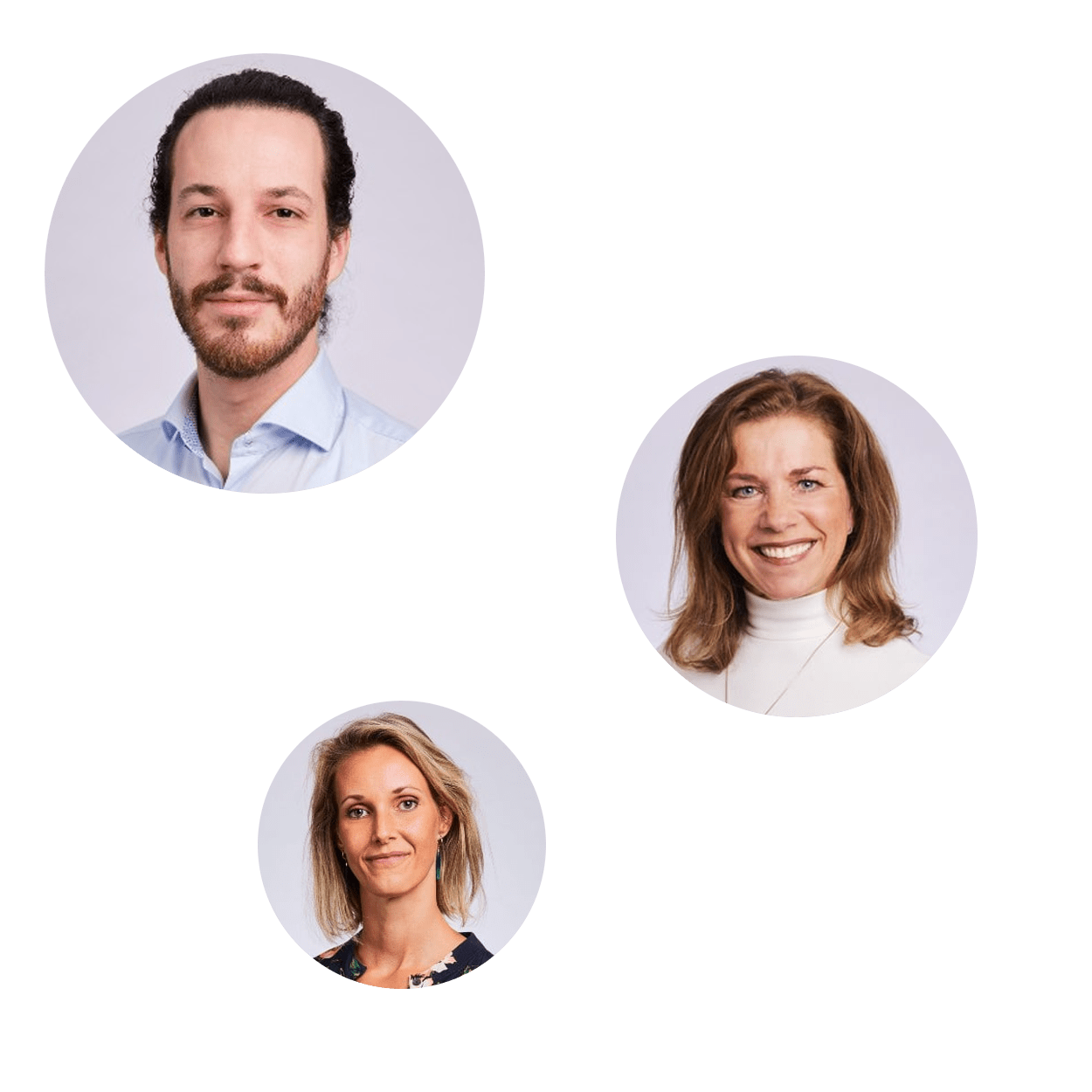 Drie budgetcoaches van GORTcoaching met expertise in budgetcoaching voor professionals